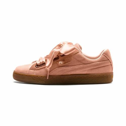 Sportssneakers til damer Puma Basket Heart Dame Laksefarvet 37