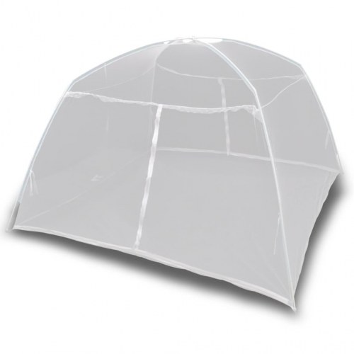 Campingtelt 200x180x150 cm glasfiber hvid