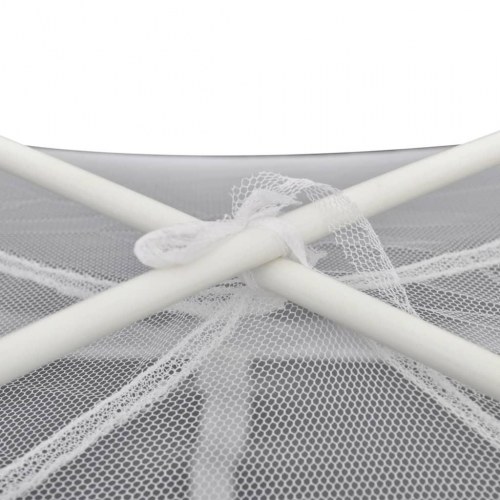 Campingtelt 200x180x150 cm glasfiber hvid