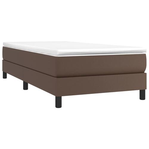 Sengeramme 80x200 cm kunstlæder brun