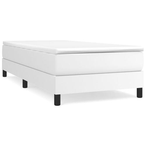 Sengeramme 90x200 cm kunstlæder hvid