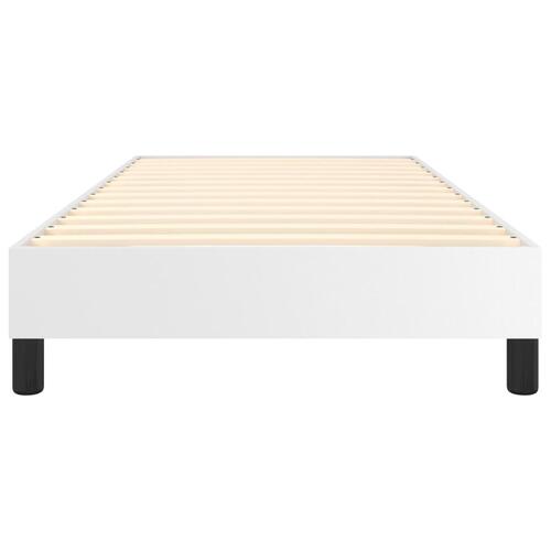Sengeramme 90x200 cm kunstlæder hvid