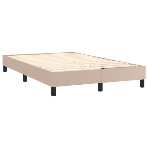 Sengeramme til kontinentalseng 120x200 cm kunstlæder cappuccino
