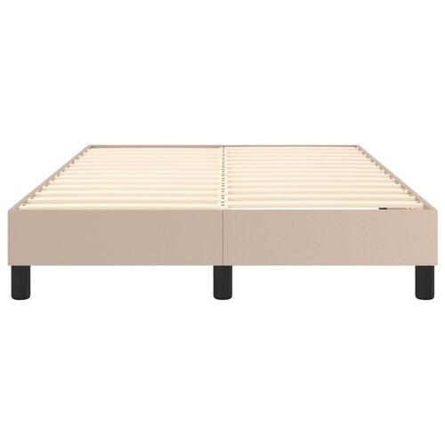 Sengeramme til kontinentalseng 120x200 cm kunstlæder cappuccino