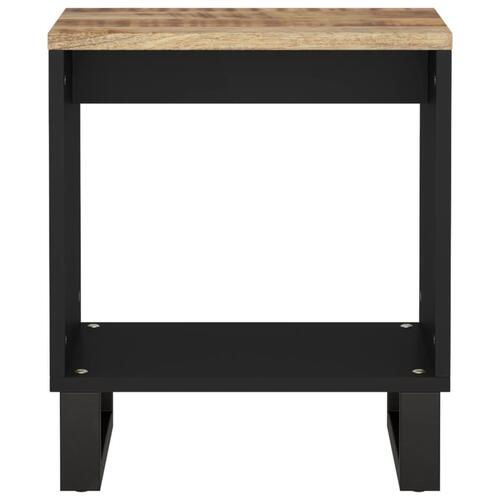 Sofabord 40x31x46 cm massivt mangotræ og konstrueret træ