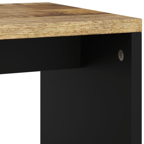 Sofabord 40x31x46 cm massivt mangotræ og konstrueret træ