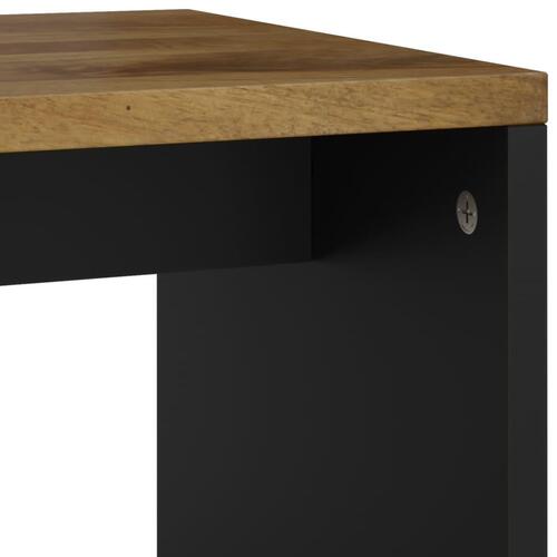 Sidebord 40x31x46 cm massivt mangotræ og konstrueret træ