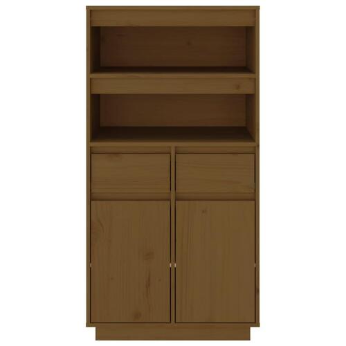 Højskab 60x40x116,5 cm massivt fyrretræ gyldenbrun
