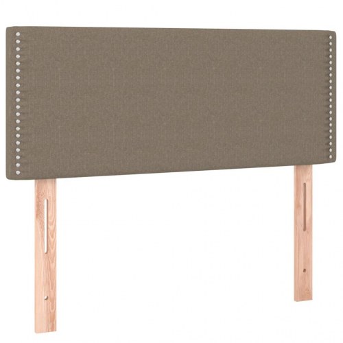 Kontinentalseng med madras 90×200 cm - stof, gråbrun