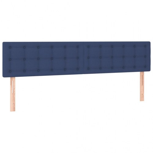 Kontinentalseng med madras 160×200 cm - blå stof