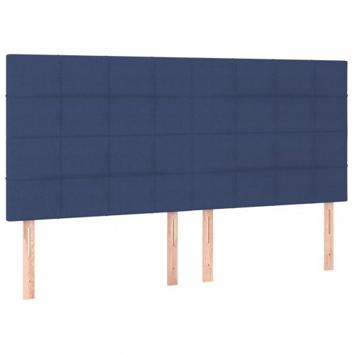 Kontinentalseng med madras 160x200 cm - blå stof