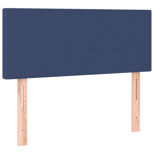 Kontinentalseng med madras 80 × 200 cm - stof, blå