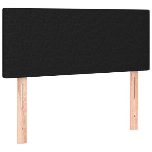 Kontinentalseng med madras 100×200 cm - stof, sort