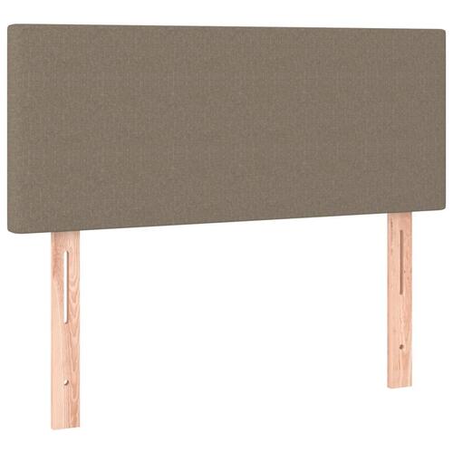 Kontinentalseng med madras 100x200 cm stof gråbrun