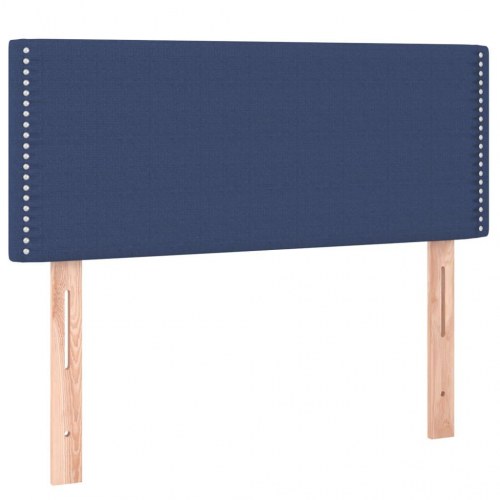 Kontinentalseng med madras 80x200 cm stof blå
