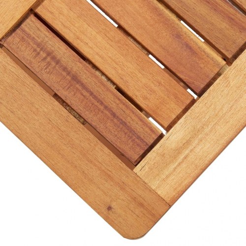Liggestole 2 stk. med bord polyrattan og massivt akacietræ