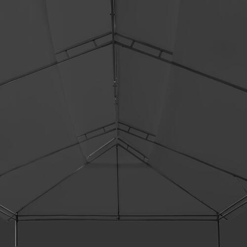 Pavillon med gardiner 600x298x270 cm antracitgrå