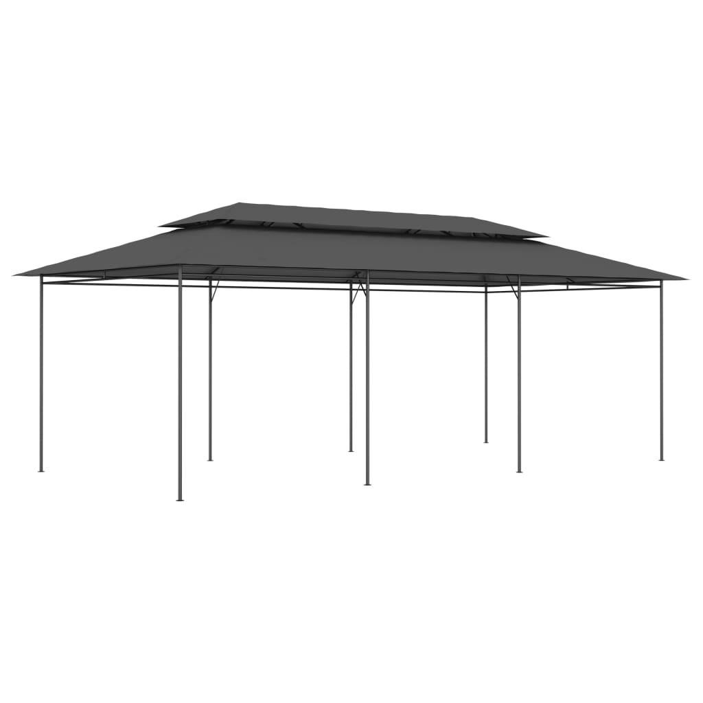 Havepavillon 600x298x270 cm antracitgrå