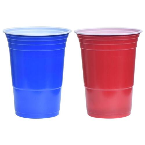 Beer pong-sæt 0,5 l plastik