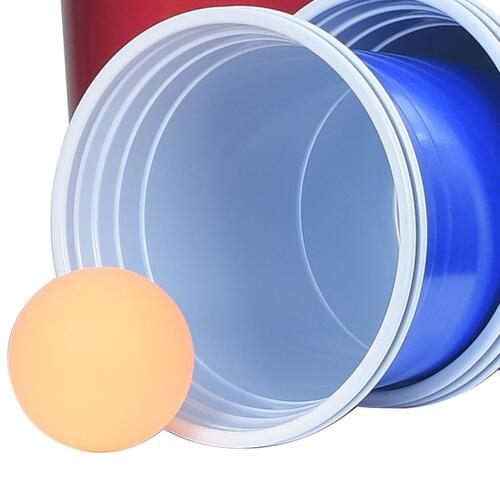 Beer pong-sæt 0,5 l plastik