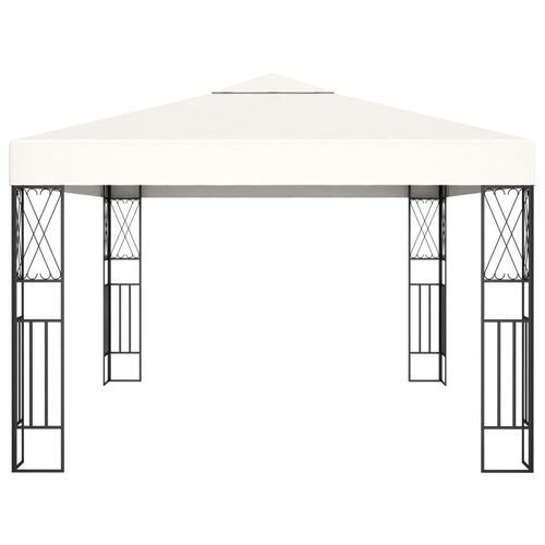 Pavillon 3x4 m stof cremefarvet