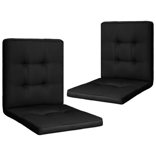 Hynder til havestol 2 stk. 100x50x5 cm sort
