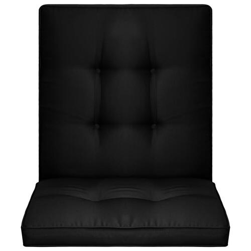Hynder til havestol 2 stk. 100x50x5 cm sort