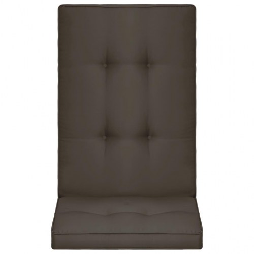 Hynder til havestol 4 stk. 120x50x5 cm antracitgrå