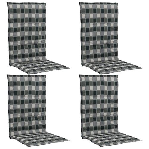 Udendørshynder med tryk 4 stk. 120x50x3 cm flerfarvet