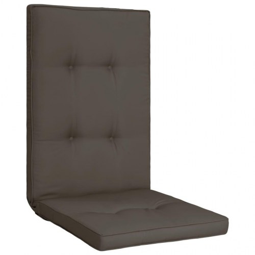 Hynder til havestol 2 stk. 120x50x5 cm antracitgrå