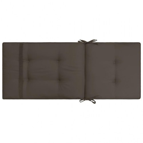 Hynder til havestol 2 stk. 120x50x5 cm antracitgrå