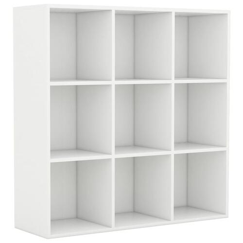Bogreol 98x29x97,5 cm konstrueret træ hvid