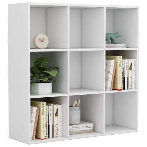 Bogreol 98x29x97,5 cm konstrueret træ hvid
