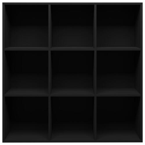Bogreol 98x29x97,5 cm konstrueret træ sort