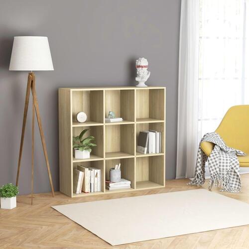 Bogreol 98x29x97,5 cm spånplade sonoma-eg