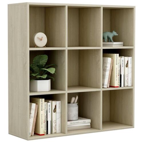 Bogreol 98x29x97,5 cm spånplade sonoma-eg