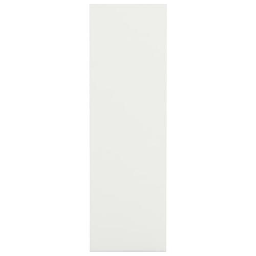 Bogreol 98x29x97,5 cm konstrueret træ hvid højglans