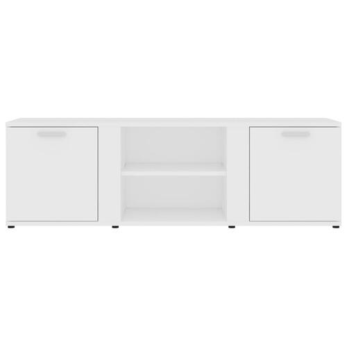 Tv-bord 120x34x37 cm konstrueret træ hvid