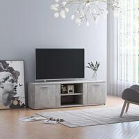 Tv-bord 120x34x37 cm konstrueret træ betongrå