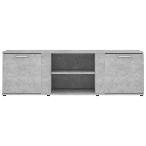 Tv-bord 120x34x37 cm konstrueret træ betongrå
