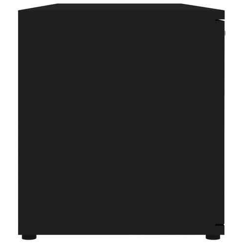 Tv-bord 120x34x37 cm konstrueret træ sort højglans