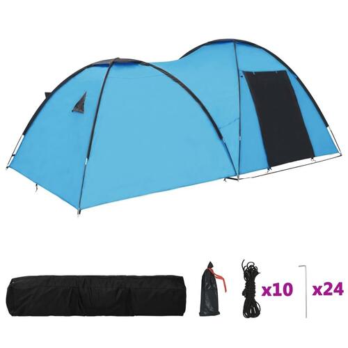 Campingtelt 4-personers 450x240x190 cm iglofacon blå