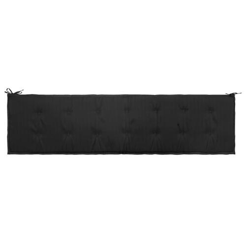 Hynde til havebænk 200x50x3 cm oxfordstof sort