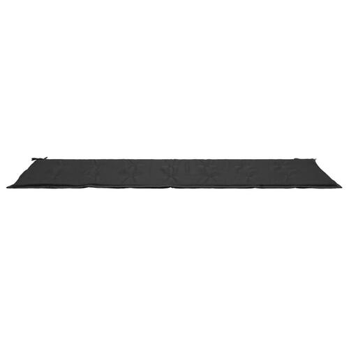 Hynde til havebænk 200x50x3 cm oxfordstof sort