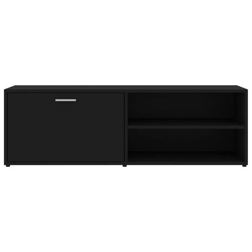 Tv-bord 120x34x37 cm konstrueret træ sort