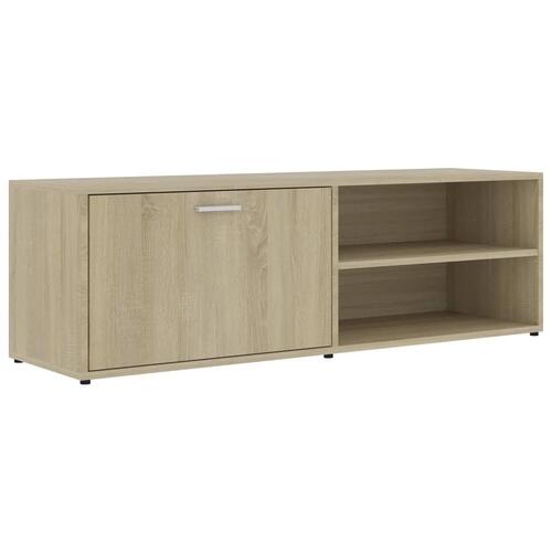 Tv-bord 120x34x37 cm konstrueret træ sonoma-eg
