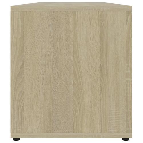 Tv-bord 120x34x37 cm konstrueret træ sonoma-eg
