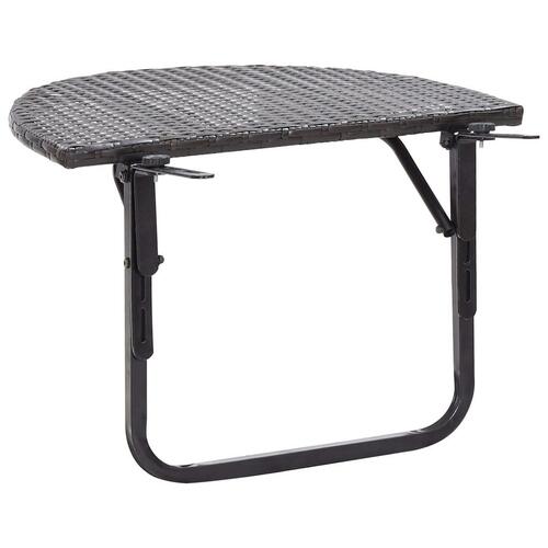 Altanbord 60x60x40 cm polyrattan brun