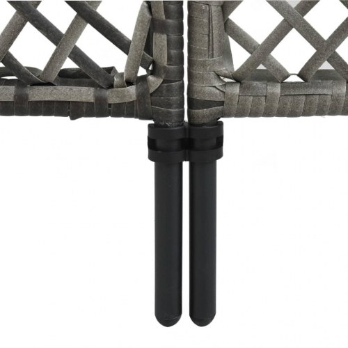 4-panels rumdeler 240x200 cm polyrattan antracitgrå