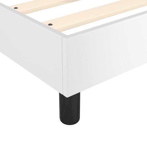 Kontinentalseng med madras 80x200 cm kunstlæder hvid